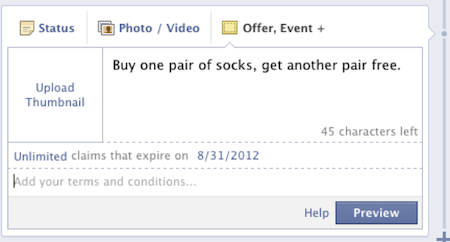 Entering a Page Offer