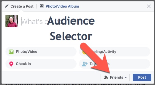 Facebook Audience Selector Desktop