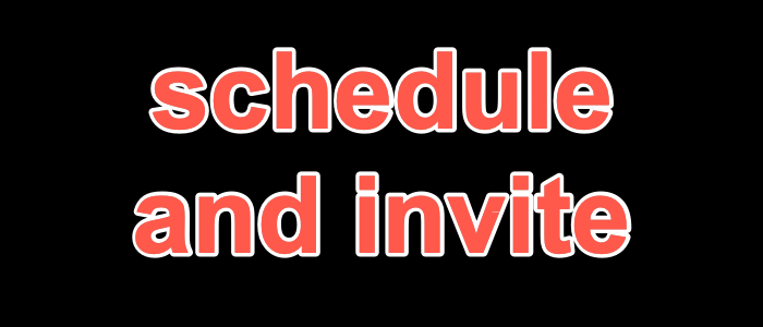 Schedule and Invite in Zoom